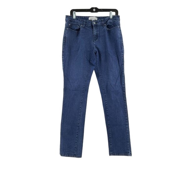 Kenneth Cole Reaction Hi-Rise Women's Denim Denim Jeans Size 12 Tapered - Picture 1 of 10